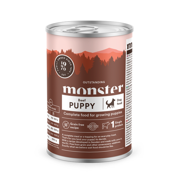 Monster Dog Puppy Beef Burk 400 g