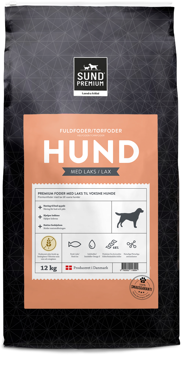 Sund Premium Hund Grain Free Lax - 12 KG