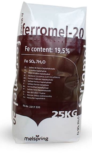 Ferromel-20 Järnsulfat Pulver 25 kg