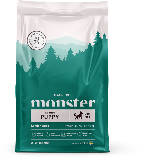Monster Dog GF Puppy All Breed Lamb/Duck - 2 KG