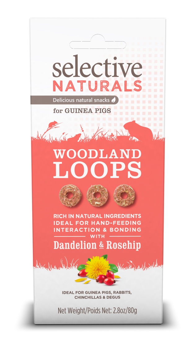 Gnagargodis Selective Woodland Loops Maskros/Nypon 80 g