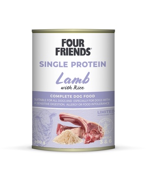 Four Friends Single Protein - 400 G, LAMB &amp; RICE