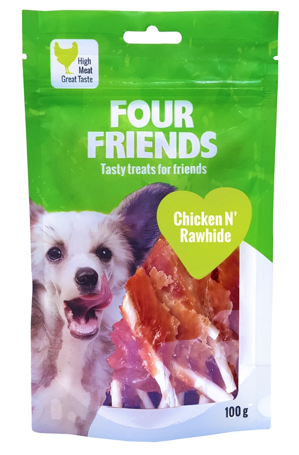 Four Friends Hund Chicken N'rawhide 100 g