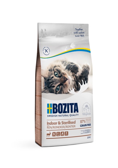 Bozita Indoor & Sterilised Grain Free - 10 kg, Ren