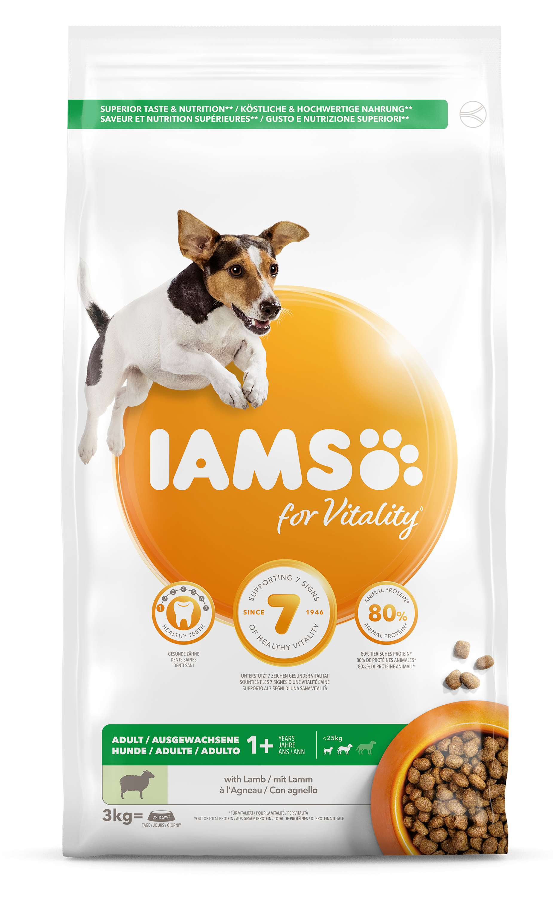 Iams Dog Lamb Small & Medium 3 kg