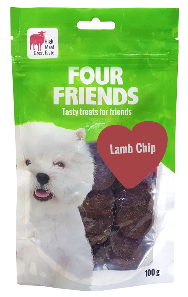Four Friends Hund Lamb Chip 100 g