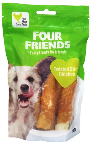 Four Friends Twisted Stick Chicken - 12,5 CM 5-PACK