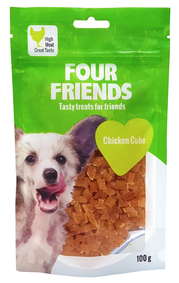 Four Friends Hund Chicken Cube 100 g