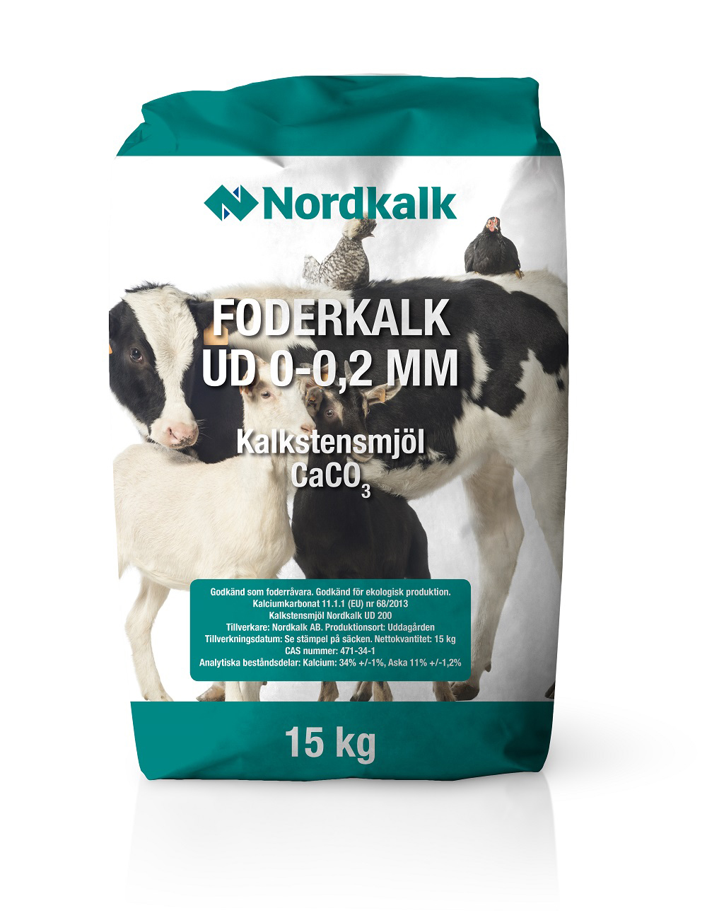 Foderkalk 0-0,2 mm 15 kg