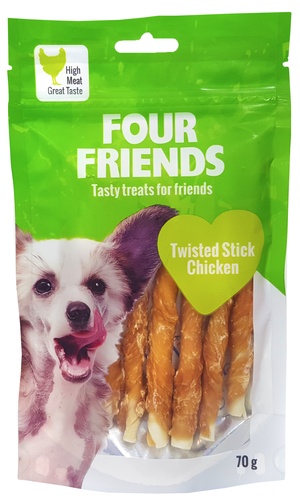 Four Friends Twisted Stick Chicken - 12,5 CM 7-PACK