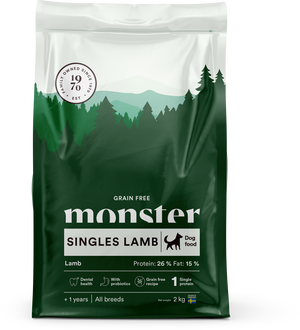 Monster Dog GF Singles Lamb - 2 KG