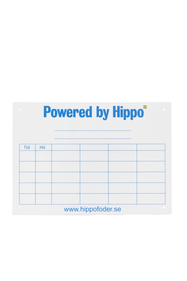 Hippo Hästfodertavla